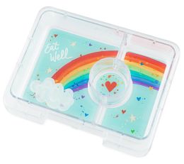 Krabička na desiatu - desiatový box Snack - Misty Aqua Rainbow